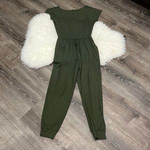 Olive green Women’s size small jumpsuit